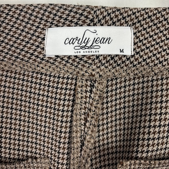 Carly Jean Los Angeles Houndstooth Pants Women's Size Medium Ankle Career Casual - Picture 10 of 15